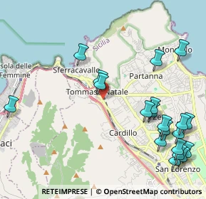 Mappa 90147 Palermo PA, Italia (2.9905)