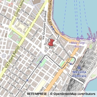 Mappa Via del Vespro, 25-31, 98122 Messina, Messina (Sicilia)