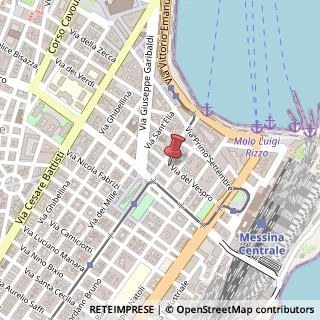 Mappa Via del Vespro, 19, 98122 Messina, Messina (Sicilia)