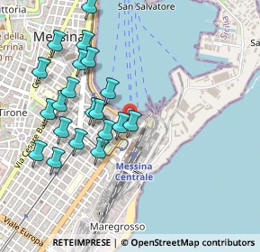 Mappa Via Tommaso Capra, 98122 Messina ME, Italia (0.559)