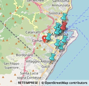 Mappa Via Comunale Camaro, 98149 Messina ME, Italia (1.62333)