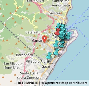 Mappa Via Comunale Camaro, 98149 Messina ME, Italia (1.661)