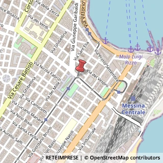 Mappa Via T. Cannizzaro, 88, 98122 Messina, Messina (Sicilia)