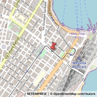 Mappa Via T. Cannizzaro, 61, 98122 Messina, Messina (Sicilia)