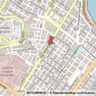 Mappa Via Cesare Battisti, 241, 98123 Messina, Messina (Sicilia)