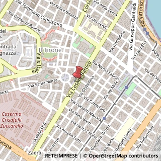 Mappa Via Cesare Battisti, 144, 98123 Messina, Messina (Sicilia)