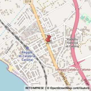 Mappa Via Nazionale Catona,  179, 89100 Reggio di Calabria, Reggio di Calabria (Calabria)