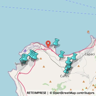 Mappa Via Oceania, 90044 Carini PA, Italia (5.09563)