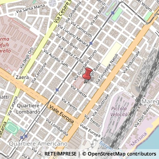 Mappa Via Bassi Ugo, 93, 98123 Messina, Messina (Sicilia)
