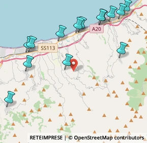 Mappa 98040 Roccavaldina ME, Italia (5.89643)