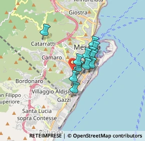 Mappa Via Rimini, 98124 Messina ME, Italia (1.10417)