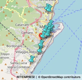 Mappa Viale Europa, 98123 Messina ME, Italia (1.34385)
