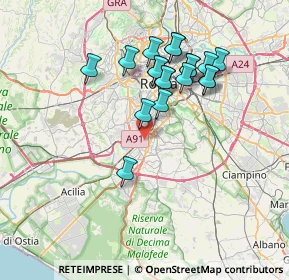 Mappa Piazza Gandhi, 00144 Roma RM, Italia (7.01632)