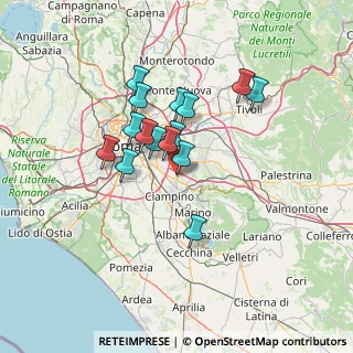 Mappa Via di Tor Vergata, 00178 Roma RM, Italia (11.48667)