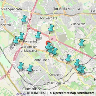 Mappa Via di Tor Vergata, 00178 Roma RM, Italia (2.46933)