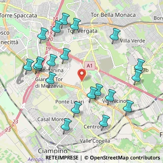 Mappa Via di Tor Vergata, 00178 Roma RM, Italia (2.5005)