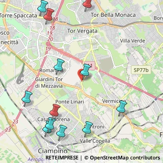 Mappa Via di Tor Vergata, 00178 Roma RM, Italia (3.03917)