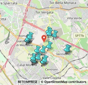 Mappa Via di Tor Vergata, 00178 Roma RM, Italia (1.7425)