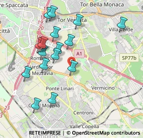 Mappa Via di Tor Vergata, 00178 Roma RM, Italia (2.12375)