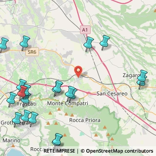 Mappa Via Volturno, 00030 Colonna RM, Italia (6.6255)