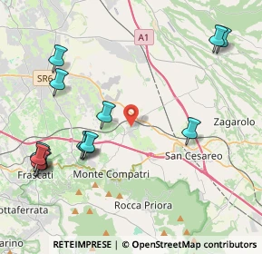 Mappa Via Volturno, 00030 Colonna RM, Italia (5.37)