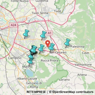 Mappa Via Volturno, 00030 Colonna RM, Italia (6.55923)