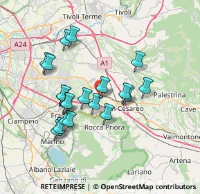Mappa Via Volturno, 00030 Colonna RM, Italia (6.846)
