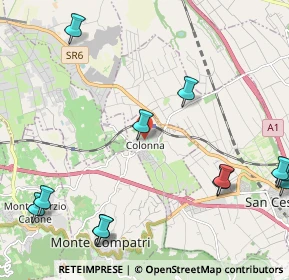 Mappa Via Volturno, 00030 Colonna RM, Italia (3.07667)