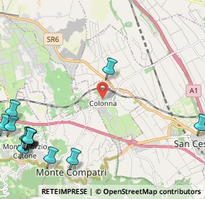 Mappa Via Volturno, 00030 Colonna RM, Italia (3.59786)