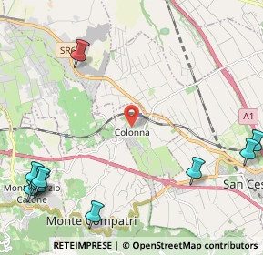 Mappa Via Volturno, 00030 Colonna RM, Italia (3.53455)
