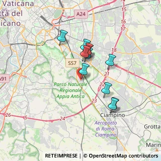 Mappa Via Corigliano Calabro, 00178 Roma RM, Italia (3.05818)