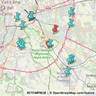 Mappa Via Corigliano Calabro, 00178 Roma RM, Italia (5.41133)