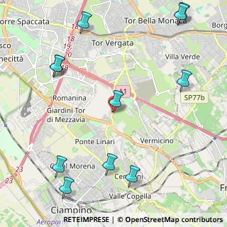 Mappa Via di Tor Vergata, 00173 Roma RM, Italia (3.07)
