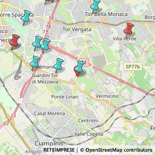 Mappa Via di Tor Vergata, 00173 Roma RM, Italia (3.24333)