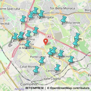 Mappa Via di Tor Vergata, 00173 Roma RM, Italia (2.513)