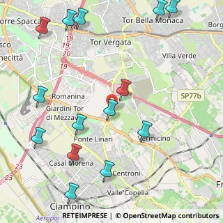 Mappa Via di Tor Vergata, 00173 Roma RM, Italia (2.93357)