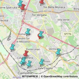 Mappa Via di Tor Vergata, 00173 Roma RM, Italia (3.0675)