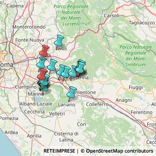 Mappa Via del Colle Belvedere, 00036 Palestrina RM, Italia (12.426)