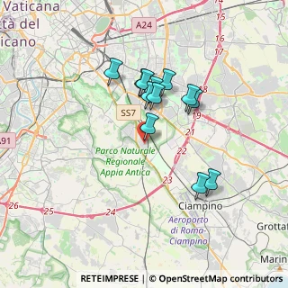 Mappa Via Taurianova, 00178 Roma RM, Italia (3.07083)