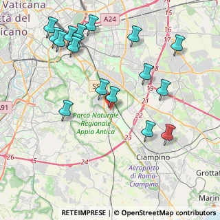 Mappa Via Taurianova, 00178 Roma RM, Italia (5.03471)