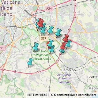 Mappa Via Taurianova, 00178 Roma RM, Italia (2.97833)