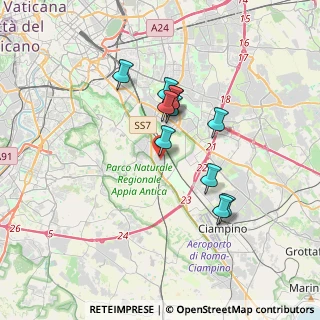 Mappa Via Taurianova, 00178 Roma RM, Italia (3.03091)