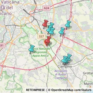 Mappa Via Taurianova, 00178 Roma RM, Italia (3.46545)