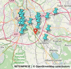 Mappa Via Taurianova, 00178 Roma RM, Italia (7.45722)