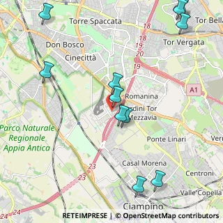 Mappa Via San Nicola dell'Alto, 00173 Roma RM, Italia (2.78273)