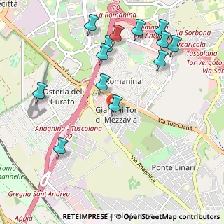 Mappa Via Ruggero Jacobbi, 00173 Roma RM, Italia (1.24)