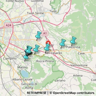 Mappa Via Mincio, 00030 San Cesareo RM, Italia (7.38)