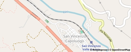 Mappa San Vincenzo Valle Roveto