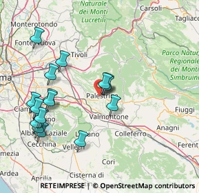 Mappa Via Valle del Ponte, 00036 Palestrina RM, Italia (17.0675)
