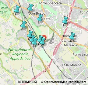 Mappa Vicolo delle Capannelle, 00178 Roma RM, Italia (1.88455)